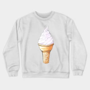 ice cream in a waffle cone Crewneck Sweatshirt